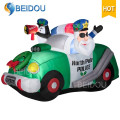 Christmas Decorating Sleigh Inflatable Cartoon Character Lighting Christmas Train